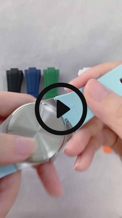 Rubber Strap For Tissot PRX (40/35mm) - Green