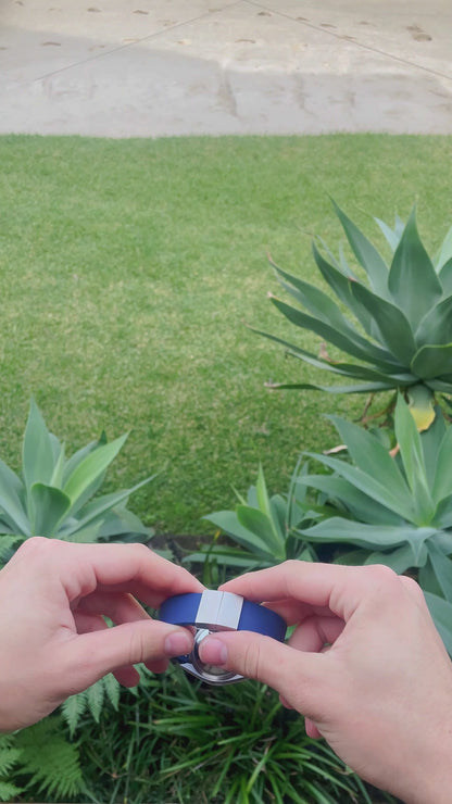 Silicone Butterfly Clasp Quick Release Universal Watch Strap - White / 18mm / 20mm / 22mm