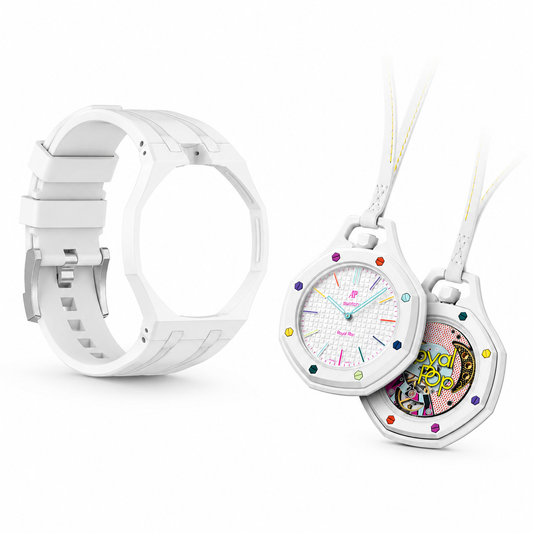 Swatch x AP Royal POP Rubber Strap Case Kit - White (3H/12H)