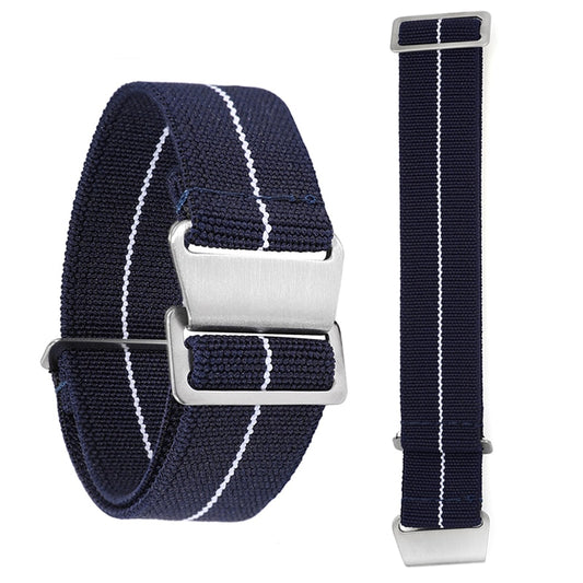 पैराट्रूपर नायलॉन का पट्टा - नीला सफेद