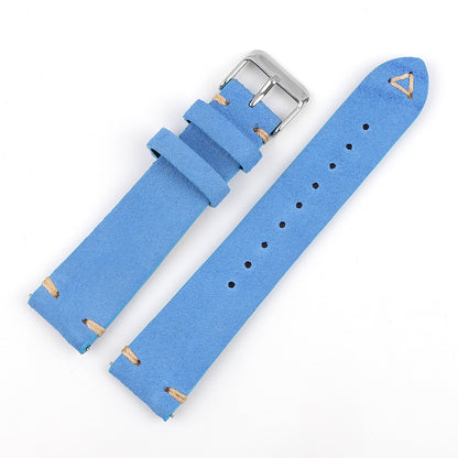 Vintage Suede Universal Watch Strap - Light blue / 18mm / 19mm / 20mm / 22mm