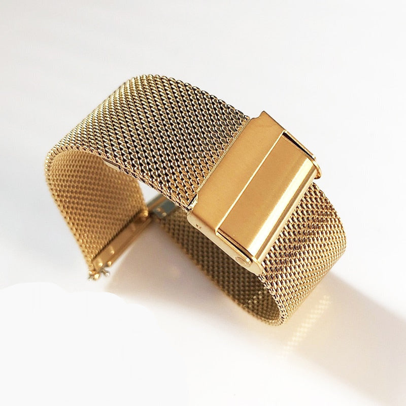 Milanese Mesh Universal Watch Bracelet - Gold / 18mm / 20mm / 22mm