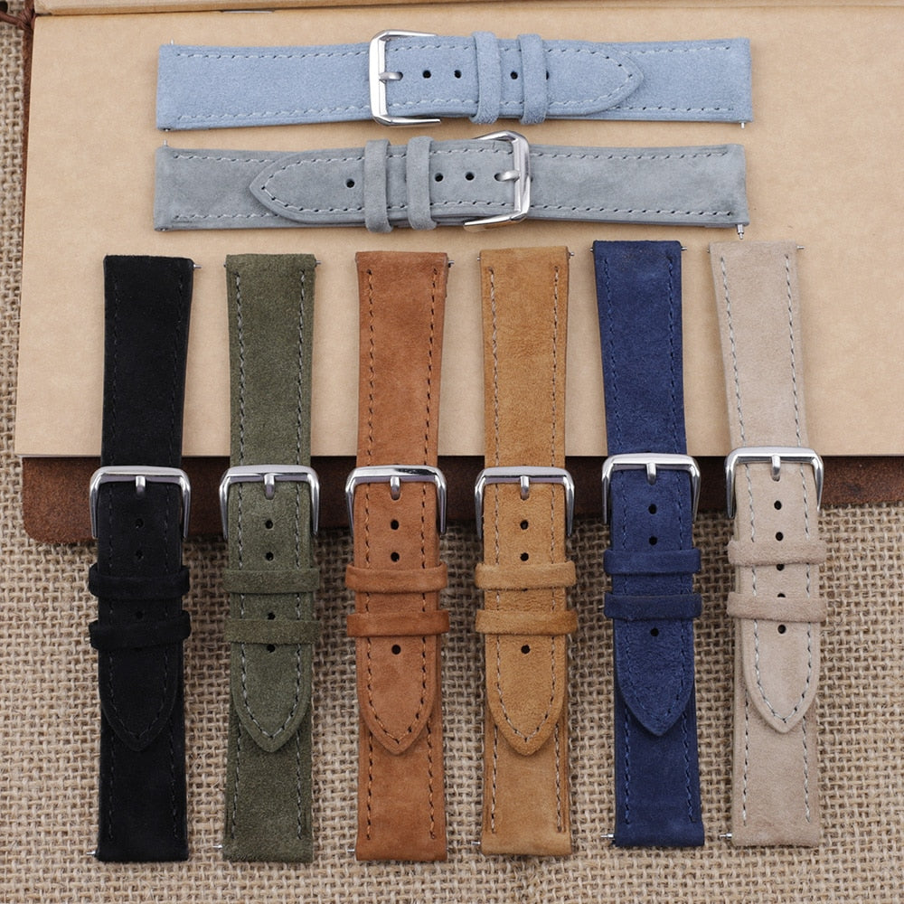 Premium Suede Universal Watch Strap - Brown / 18mm / 19mm / 20mm / 22mm