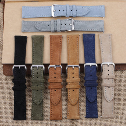 Premium Suede Universal Watch Strap - Gray / 18mm / 19mm / 20mm / 22mm