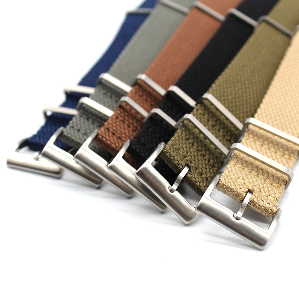 Canvas Weave Universal Nylon Strap - Khaki / 20mm / 22mm