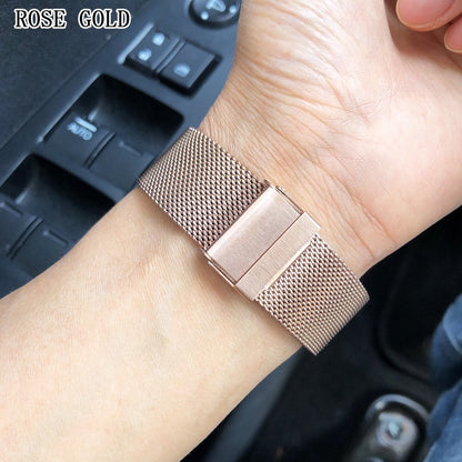 Milanese Mesh Universal Watch Bracelet - Rose Gold / 18mm / 20mm / 22mm