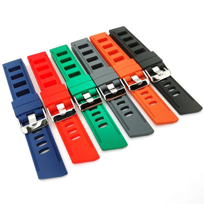 Silicone Flex Rubber Universal Watch Strap - Green / 20mm / 22mm