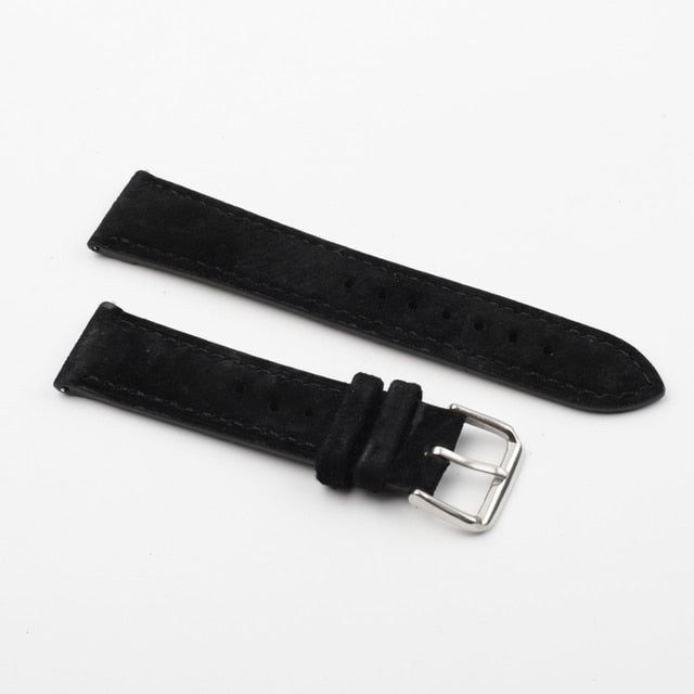 Premium Suede Universal Watch Strap - Black / 18mm / 19mm / 20mm / 22mm