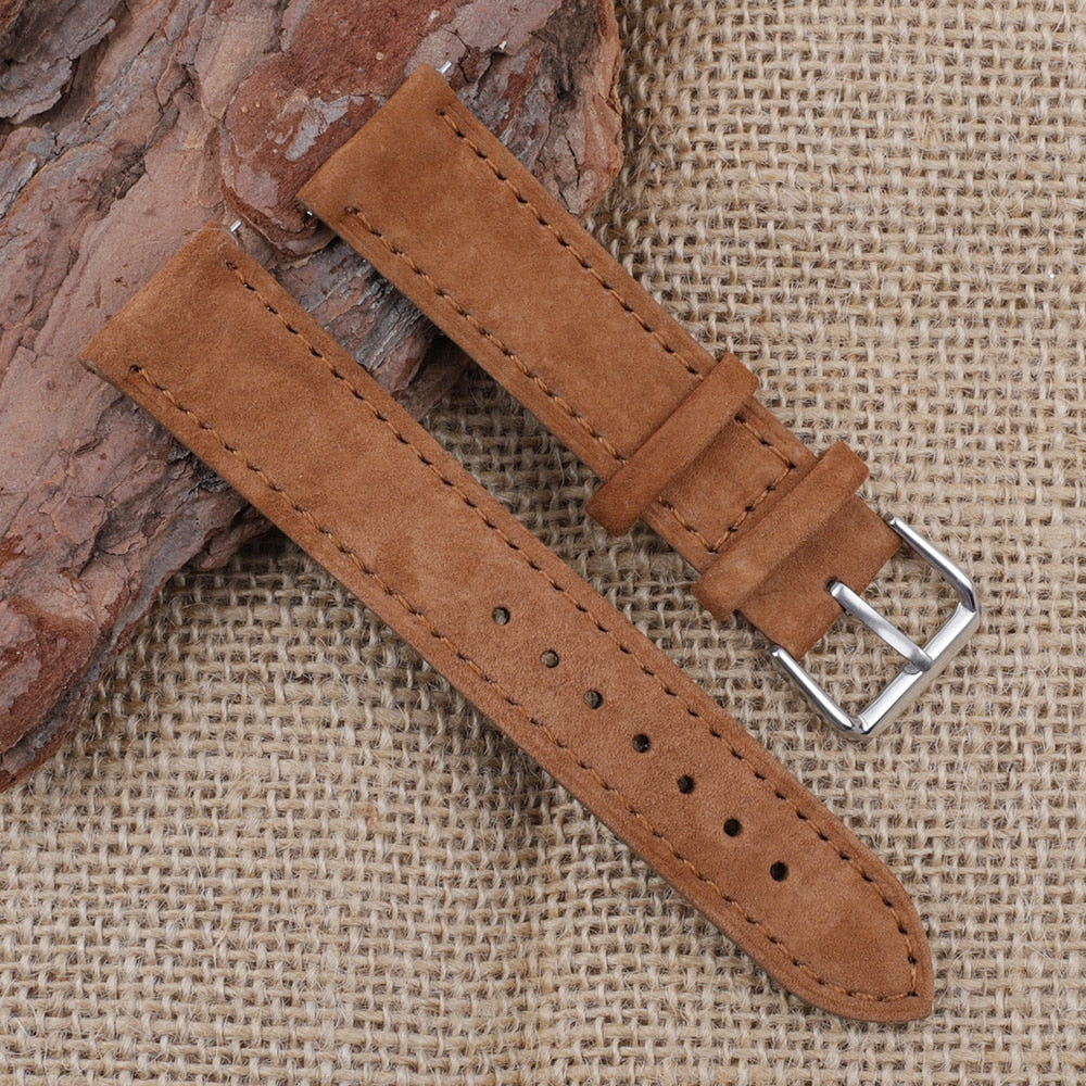 Premium Suede Universal Watch Strap - Brown / 18mm / 19mm / 20mm / 22mm