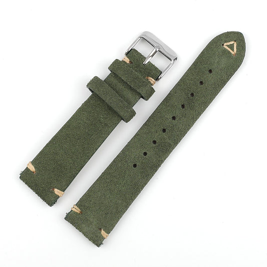 Vintage Suede Universal Watch Strap - Green / 18mm / 19mm / 20mm / 22mm