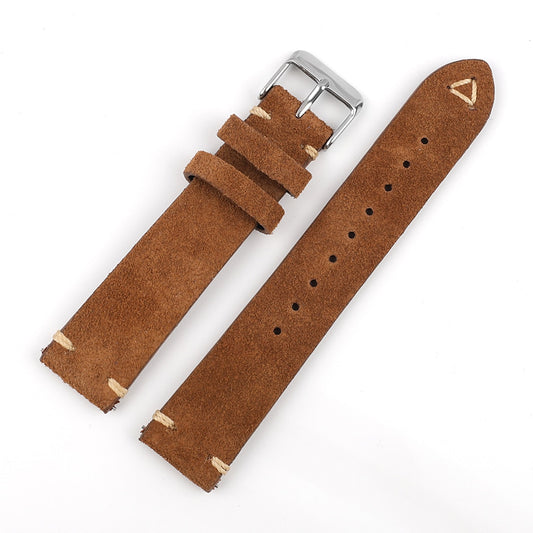 Vintage Suede Universal Watch Strap - Brown / 18mm / 19mm / 20mm / 22mm