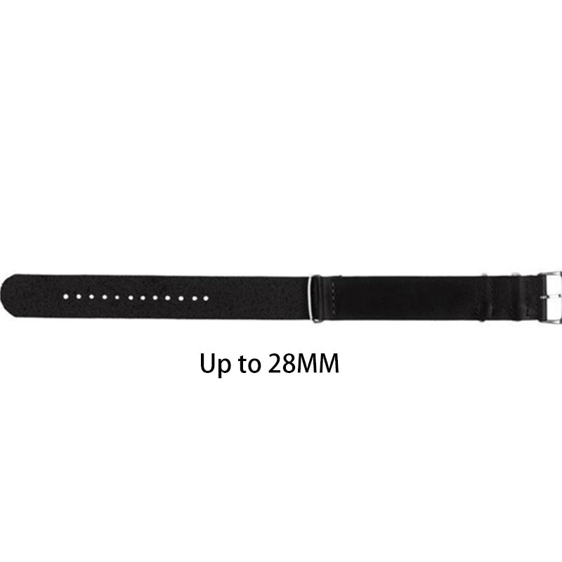 नाटो चमड़े का पट्टा - काला