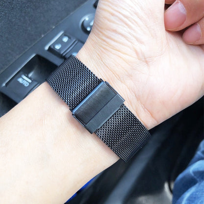 Milanese Mesh Universal Watch Bracelet - Black / 18mm / 20mm / 22mm