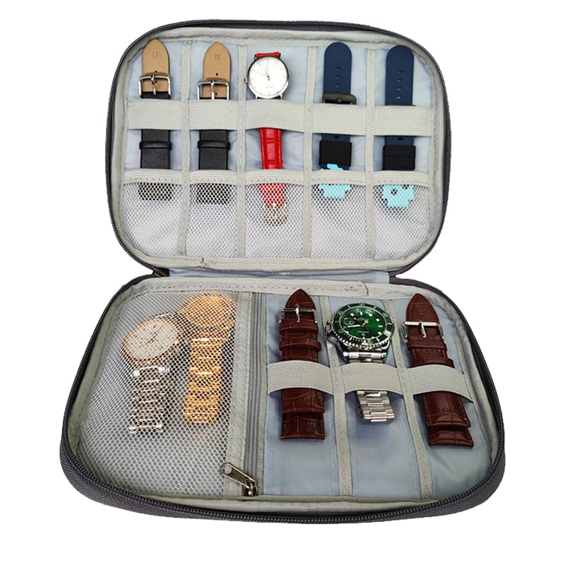 Watch Strap Organizer Case - Red