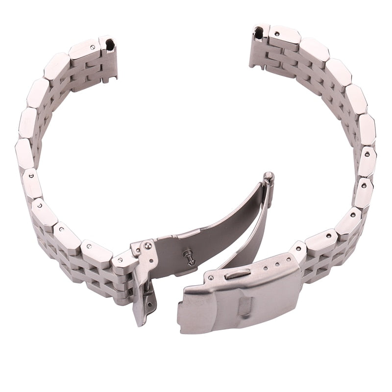 Engineering Brushed Steel Universal Bracelet / 18mm / 20mm / 22mm / 24mm