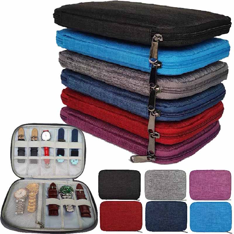 Watch Strap Organizer Case - Black