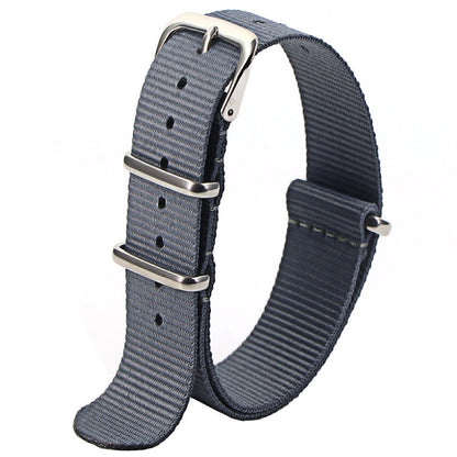 Basic Universal Nylon Strap - Grey / 18mm / 20mm / 22mm