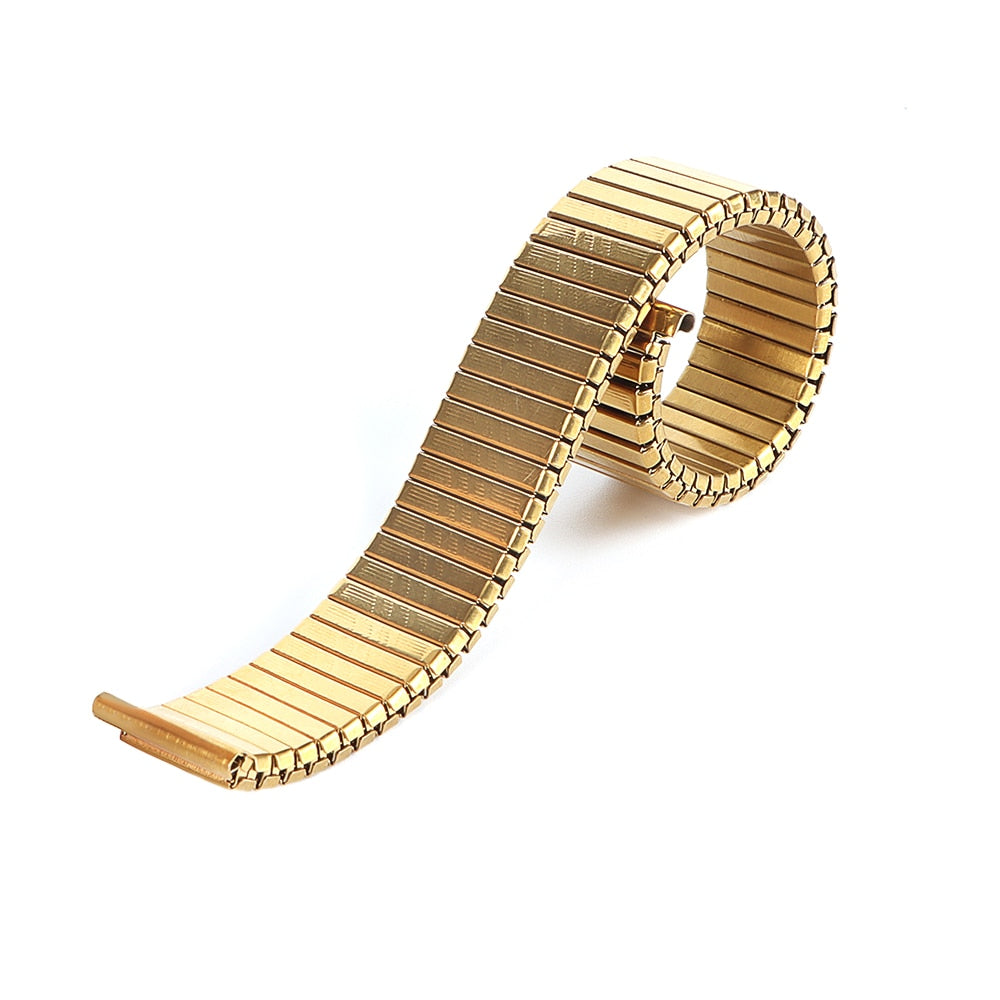 Metal Elastic Universal Watch Bracelet - Gold / 16mm / 18mm / 20mm