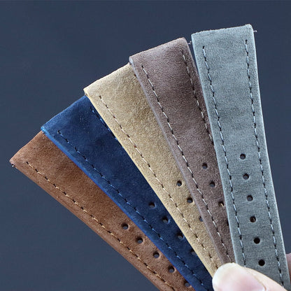 Classic Suede Universal Watch Strap - Khaki / 18mm / 20mm / 22mm