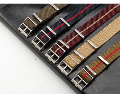 Premium Adjustable Universal Nylon Strap - Khaki / 20mm / 22mm