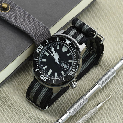 Basic Universal Nylon Strap - Grey / 18mm / 20mm / 22mm