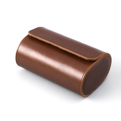 Watch Roll Travel Case - Brown