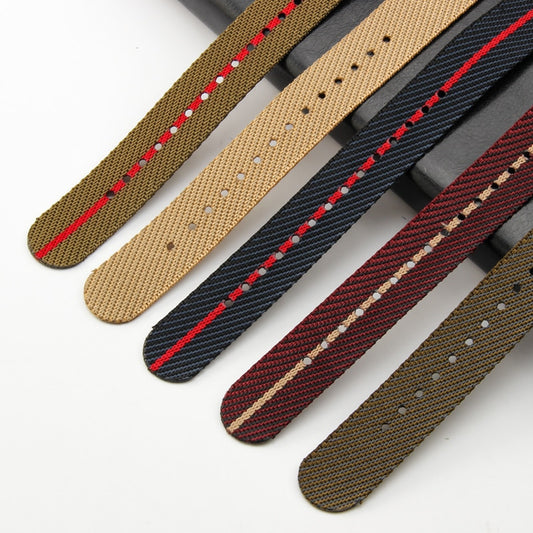 Premium Adjustable Universal Nylon Strap - Khaki / 20mm / 22mm