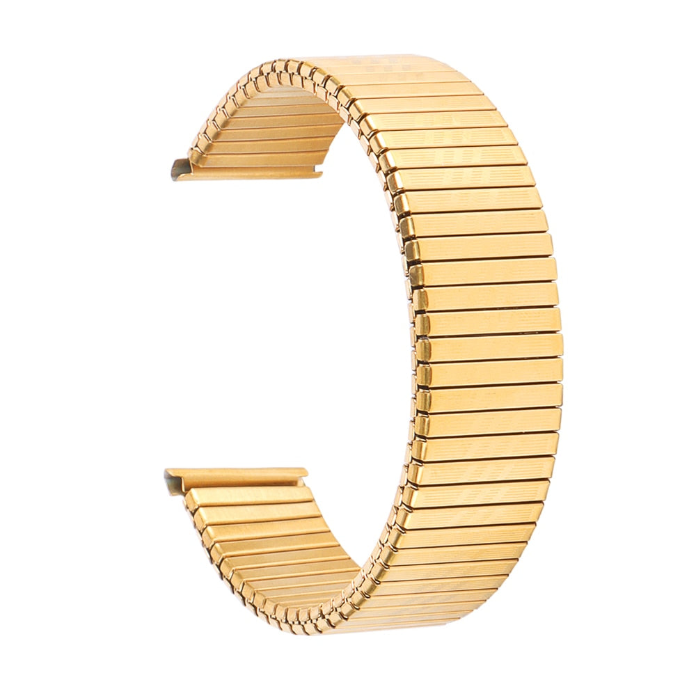 Metal Elastic Universal Watch Bracelet - Gold / 16mm / 18mm / 20mm