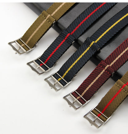 Premium Adjustable Universal Nylon Strap - Green Kahki / 20mm / 22mm