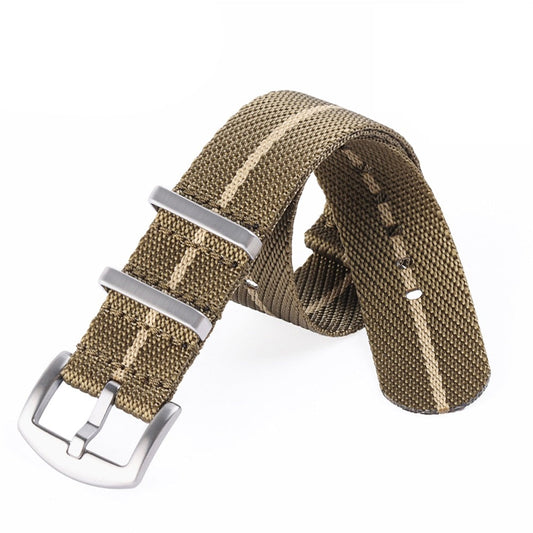 Premium Universal Nylon Strap - Green Khaki / 20mm / 22mm