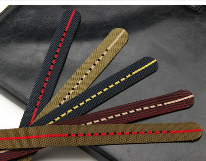 Premium Adjustable Universal Nylon Strap - Blue And Yellow / 20mm / 22mm