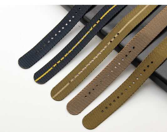 Premium Adjustable Universal Nylon Strap - Army Green / 20mm / 22mm