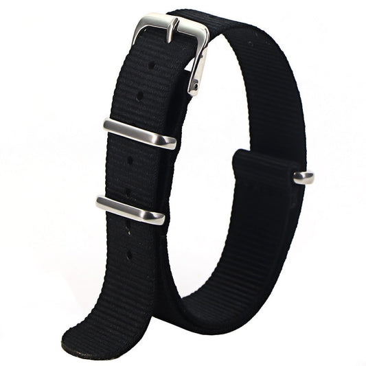 Basic Universal Nylon Strap - Black / 18mm / 20mm / 22mm